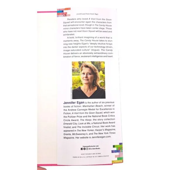 The Candy House Hardcover Book Jennifer Egan 2022 Pulitzer Prize Author New - Picture 4 of 4